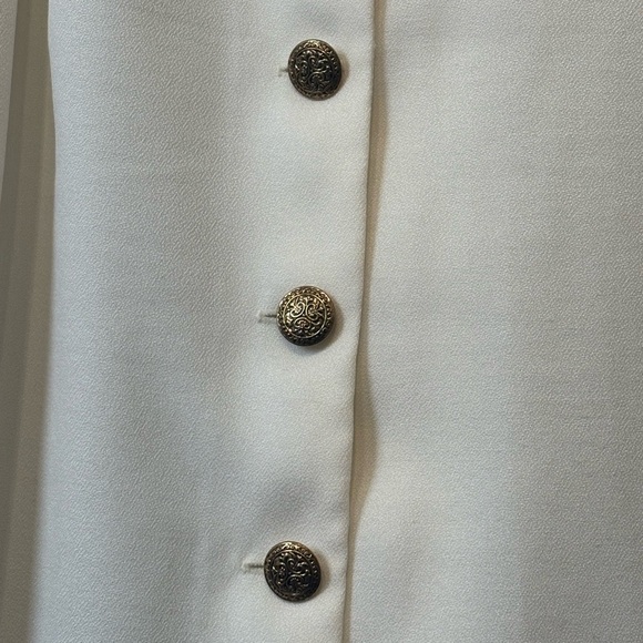 Vintage Cream Halter Dress by Savannah size 6 - Picture 3 of 7